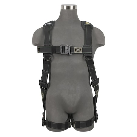Safewaze Arc Flash Full Body Harness: DE 1D, DE QC Chest/Legs, L 022-1983